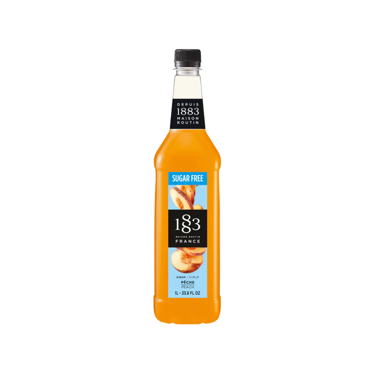 1883 Sugar Free Peach Syrup (1L / 33.8oz)