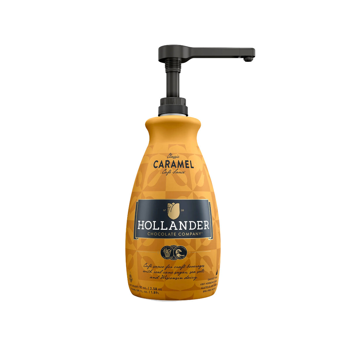 HOLLANDER Classic Caramel Cafe Sauce (1892ml/64oz)