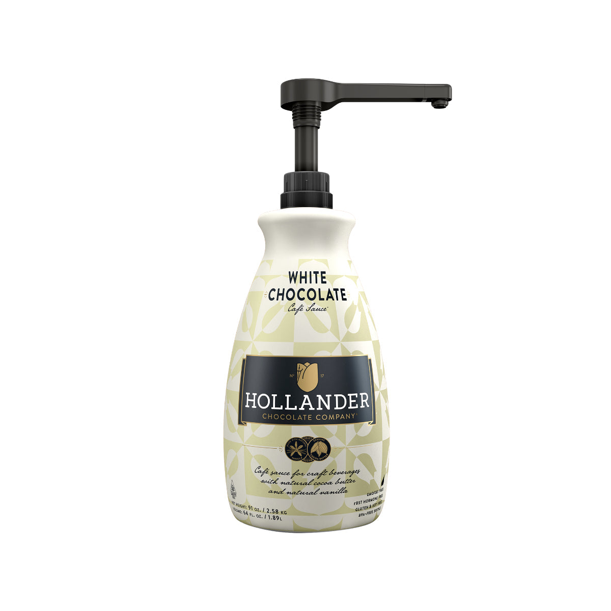 HOLLANDER White Chocolate Cafe Sauce (1892ml/64oz)