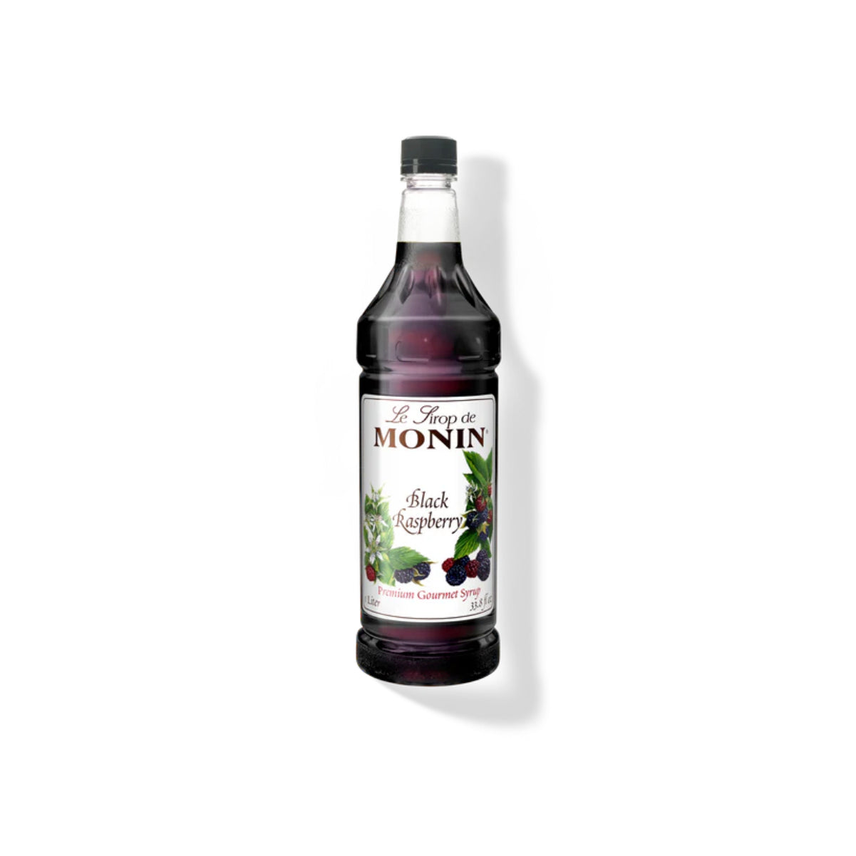 Monin Black Raspberry Syrup 1L Plastic Bottle