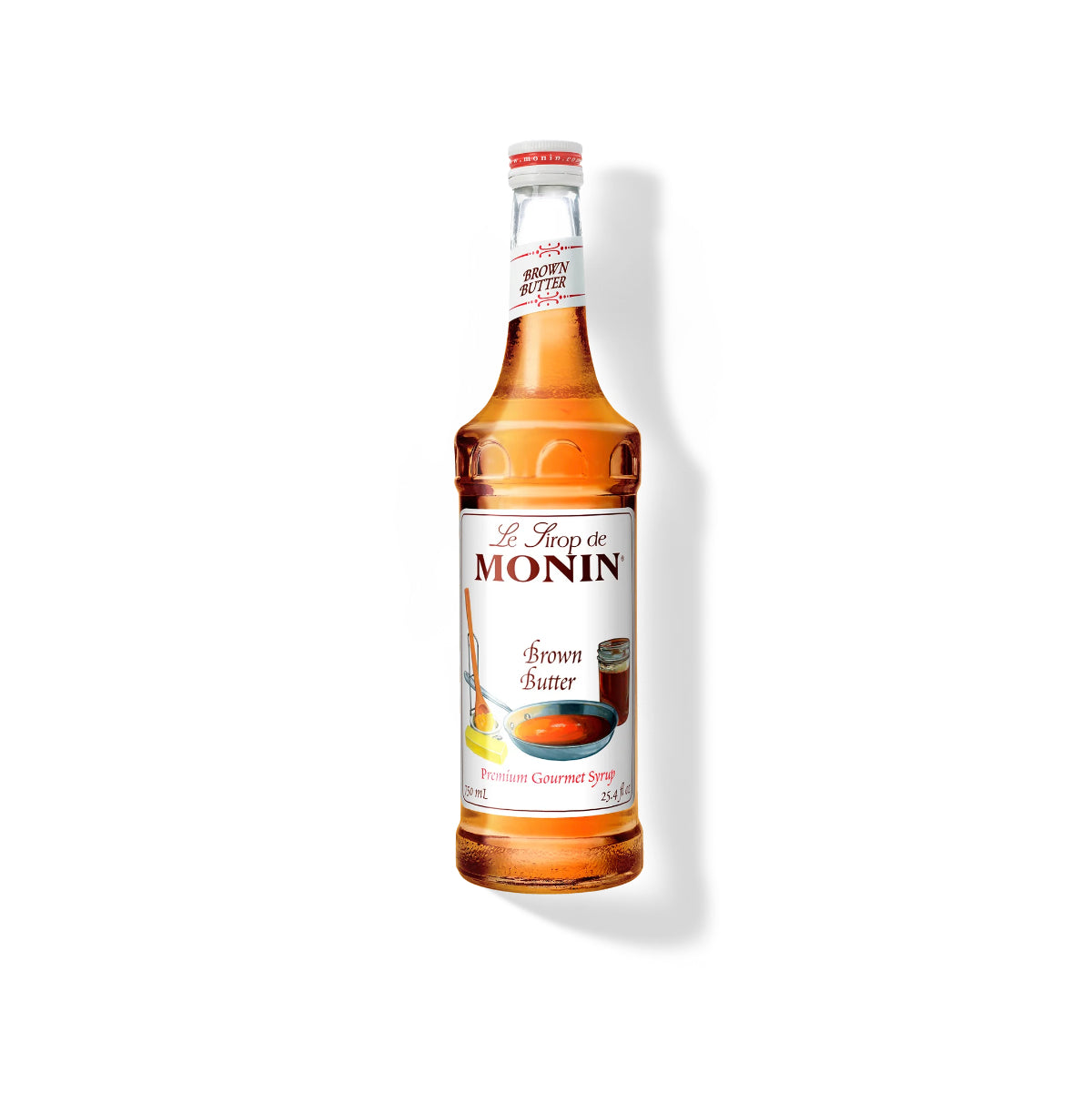 Monin Brown Butter Syrup 750ml Glass Bottle