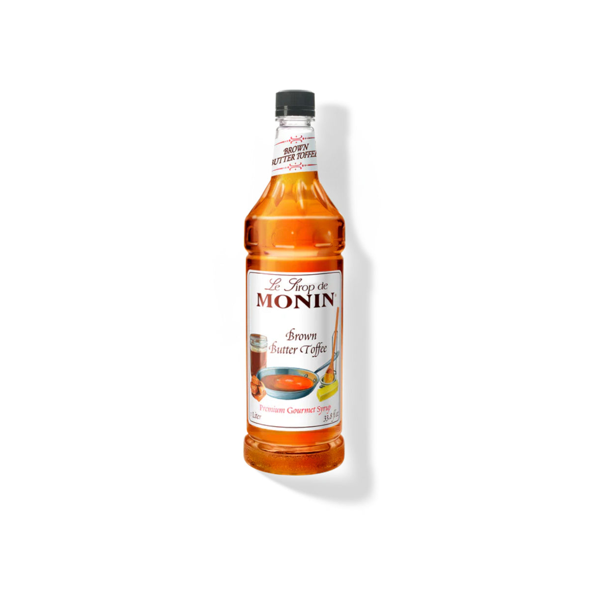 Monin Brown Butter Toffee Syrup 1L Plastic Bottle
