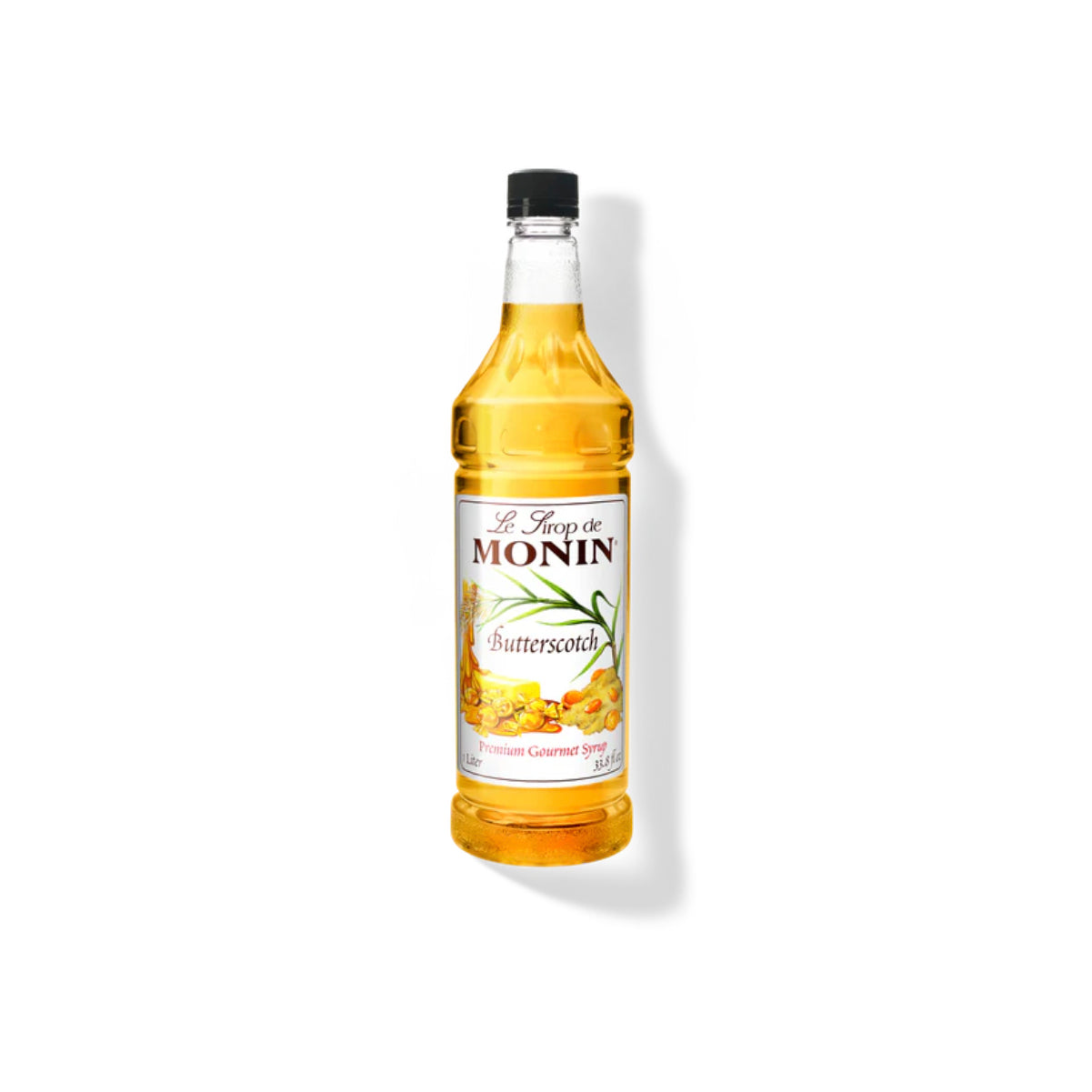 Monin Butterscotch Syrup 1L Plastic Bottle