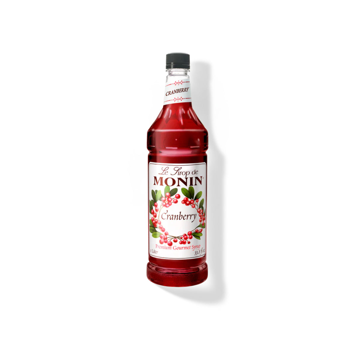 Monin Cranberry Syrup 750ML Glass Bottle