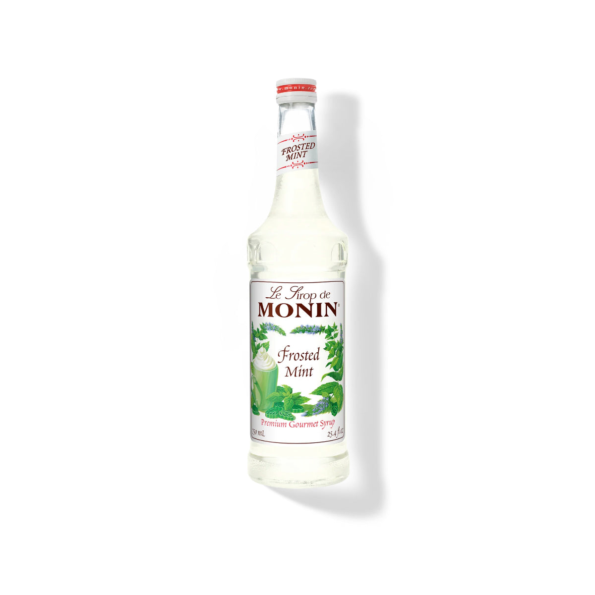 Monin Frosted Mint Syrup 750ml Glass Bottle