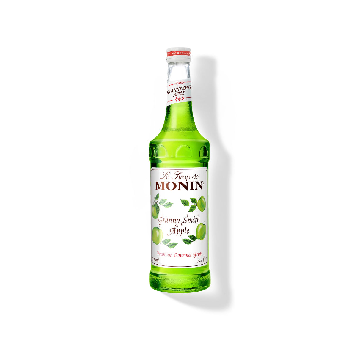 Monin Granny Smith Apple Syrup 750ml Glass Bottle