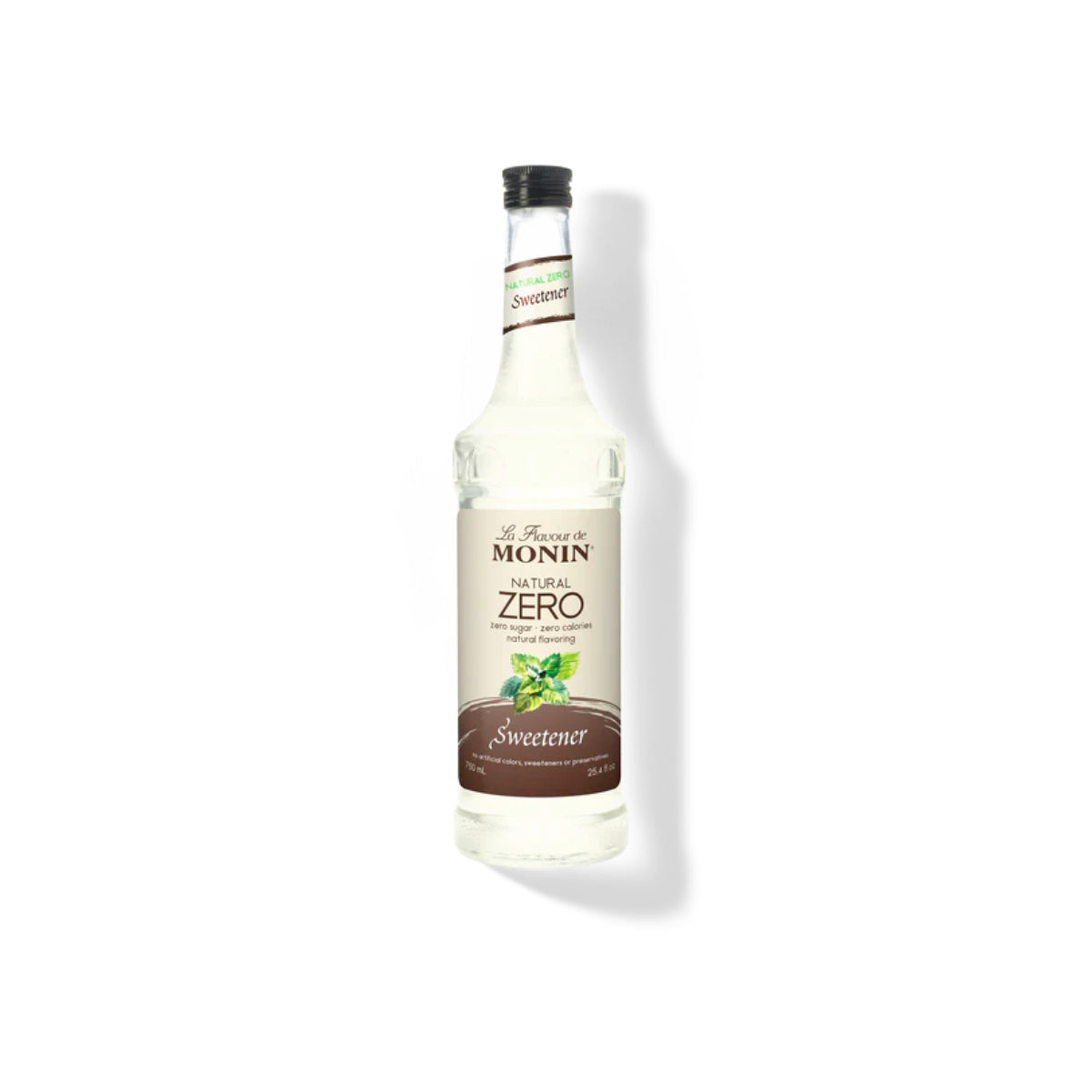 Monin Natural Zero Sweetener 750ml Glass Bottle