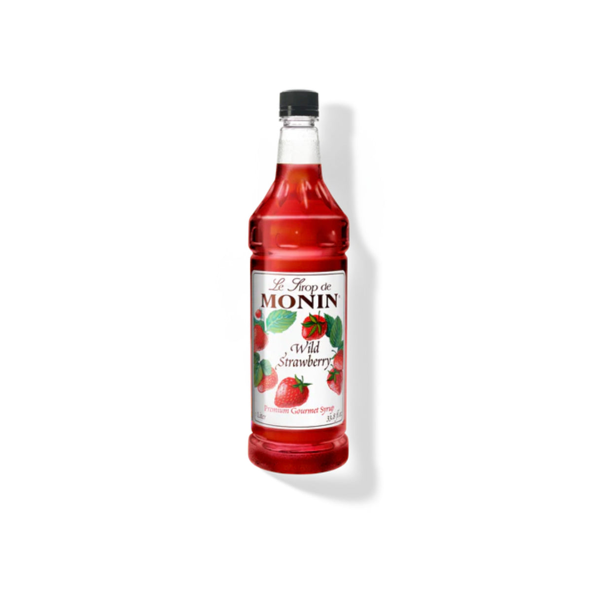 Monin Wild Strawberry Syrup 1L Plastic Bottle