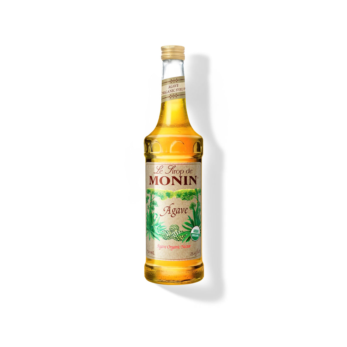 Monin Agave Nectar Organic Syrup 750ml Glass Bottle