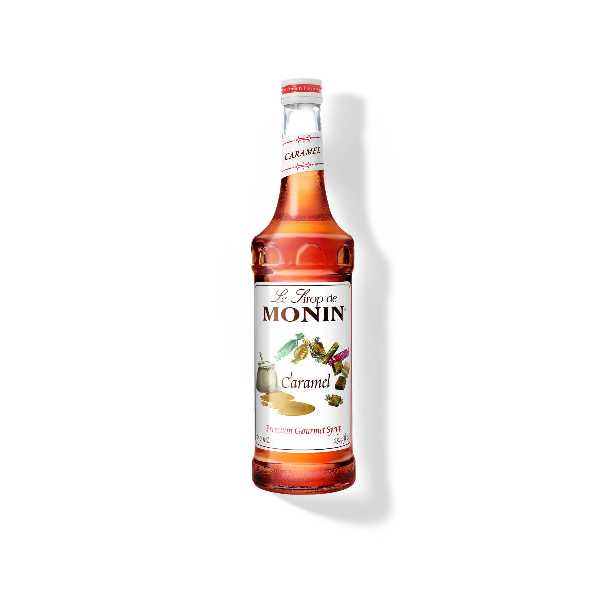 Monin Caramel Syrup 750ml Glass Bottle