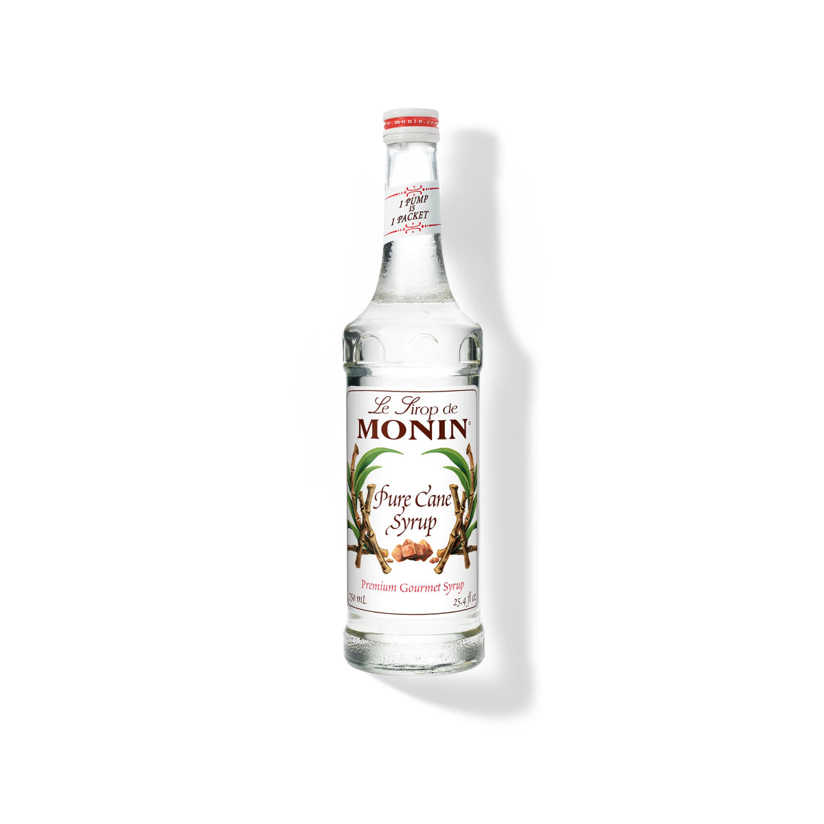 Monin Pure Cane Syrup 750ml Glass Bottle