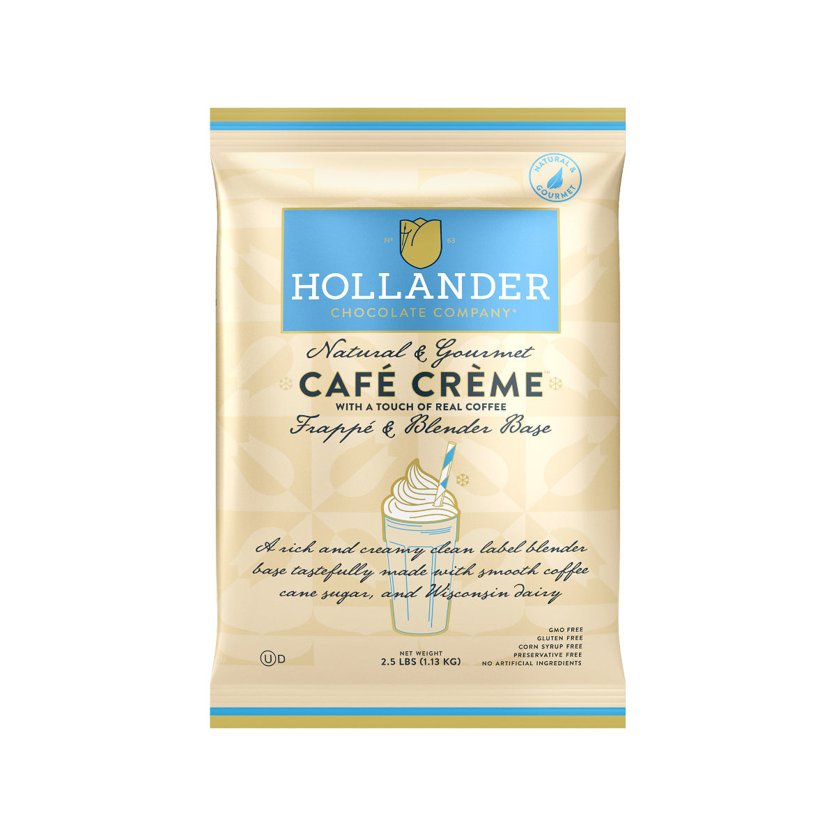 Hollander Café Crème Base with Coffee (Powder)