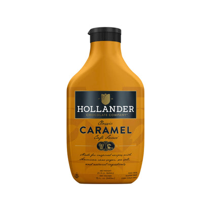 Hollander Classic Caramel Café Sauce - Squeeze Bottle – 15oz Bottle