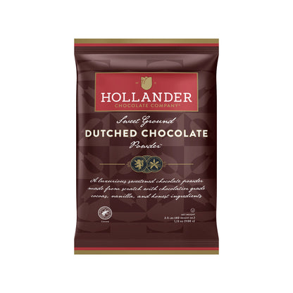 Hollander Sweet Ground Dutched Chocolate – 2.5 lb Bags