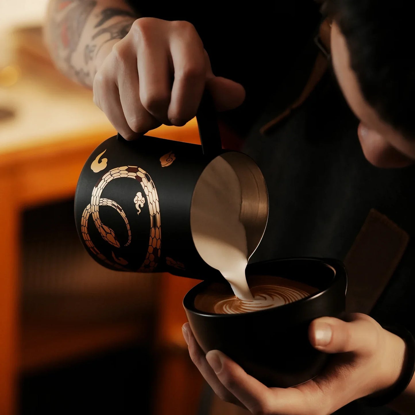 [Limited Edition] Latte Art Milk Pitcher – MHW-3BOMBER 5.0 Serpent Collection (600ml) [P5161S]
