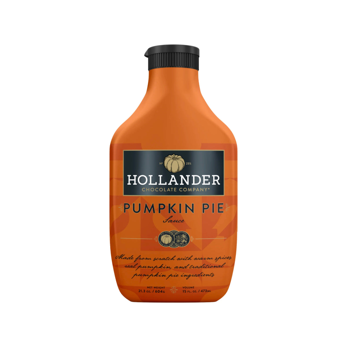 Hollander Pumpkin Pie Café Sauce - Squeeze Bottle – 15oz Bottle