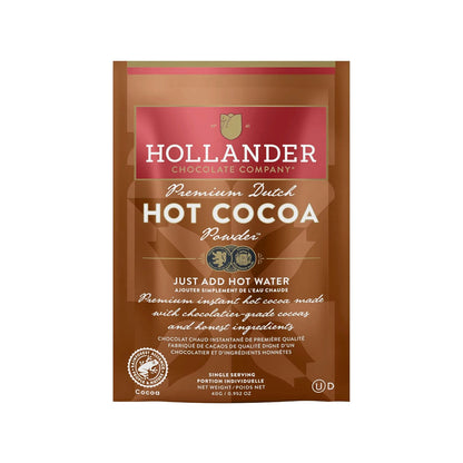 Hollander Premium Dutched Hot Cocoa Single Serve Packets