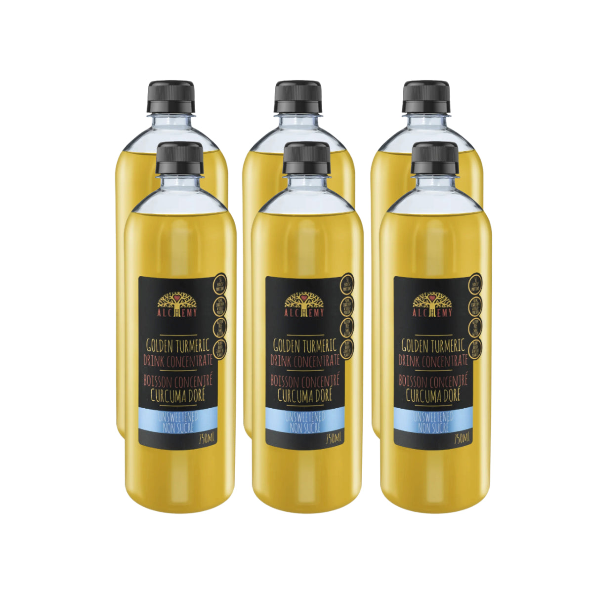 Alchemy Unsweetened Golden Turmeric Elixir (6 x 750ml)