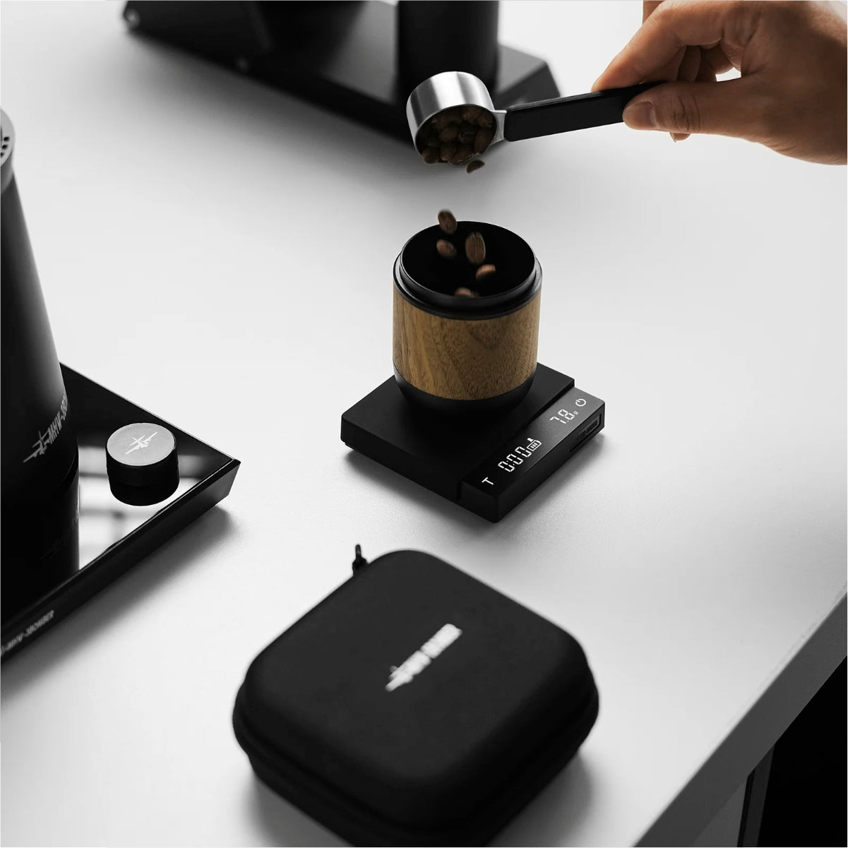 Espresso Scale – MHW-3BOMBER Cube 3.0 Micro With Timer And Auto-Tare (Black) [ES5788B]