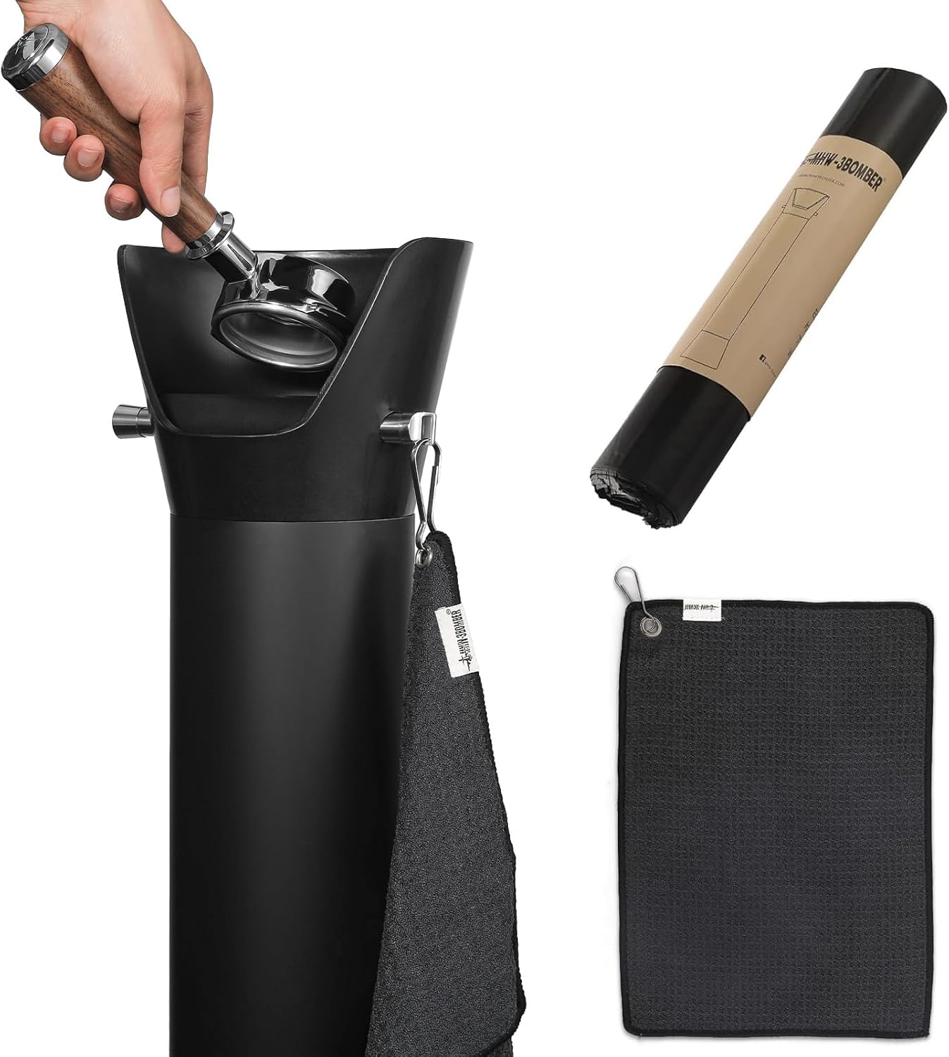 MHW-3BOMBER Commercial Espresso Knock Box for Coffee Bar, 6.8L (80 Cups) [GB5449]