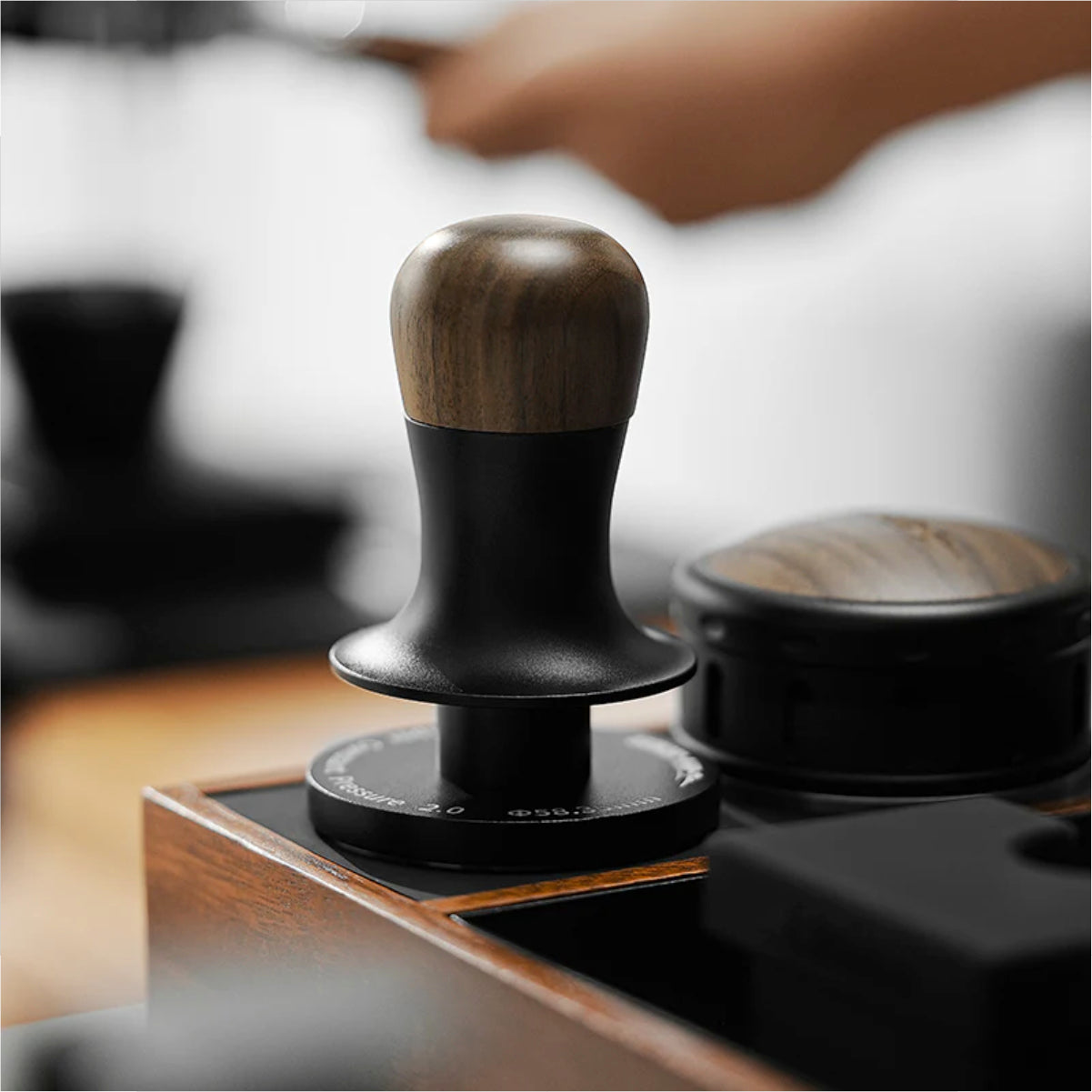 MHW-3BOMBER 58mm Flat Base Pressure Tamper 2.0 - with Sound Feedback [T6184T]