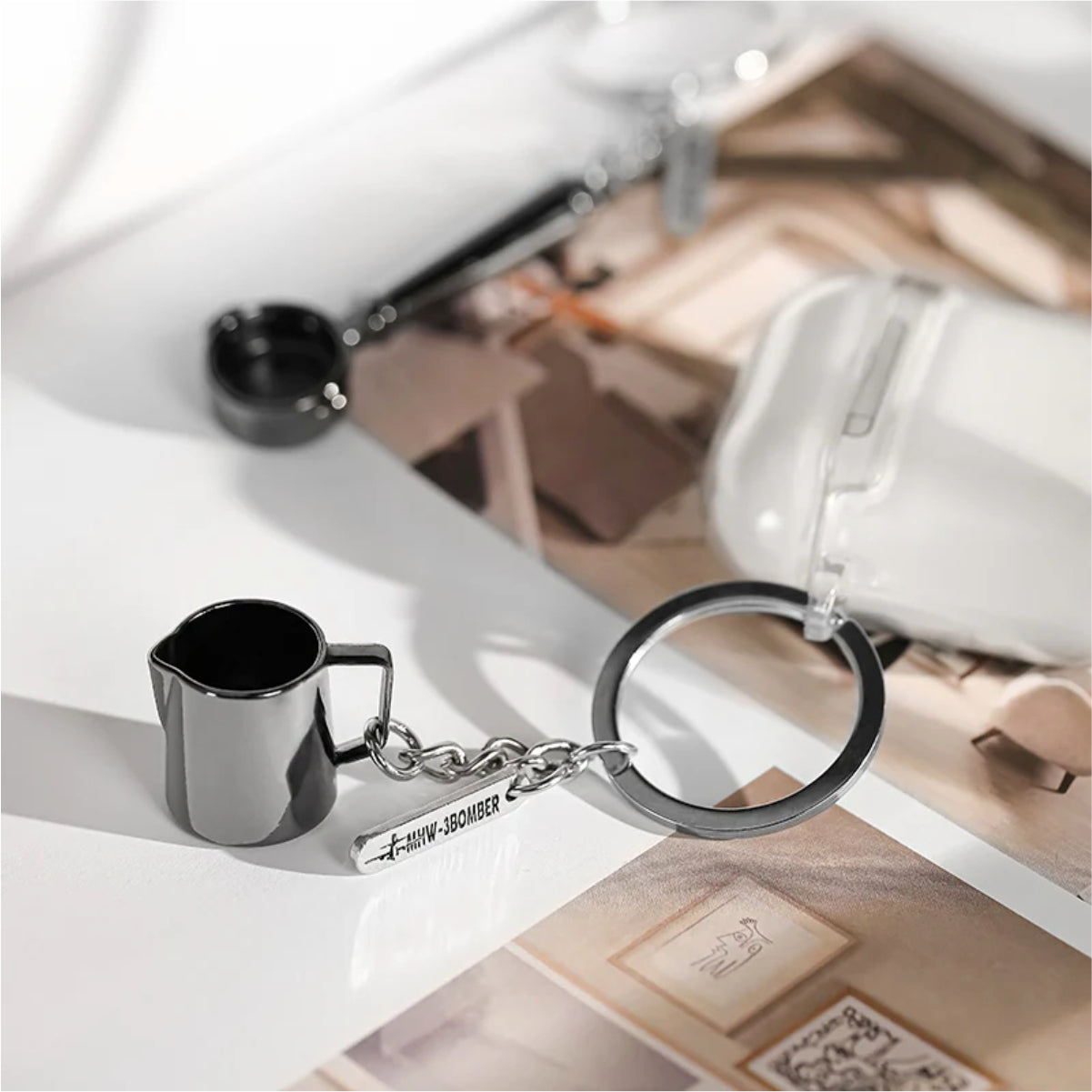 MHW-3BOMBER Coffee Keychain – Mini Portafilter Gift [KC5702]