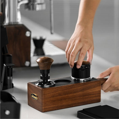 MHW-3BOMBER Espresso Wooden 58mm Portafilter Holder (CH6622)