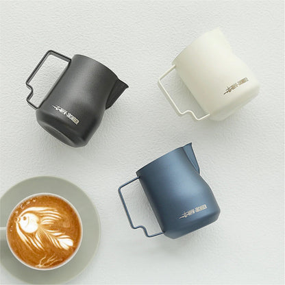 Latte Art Milk Frothing Pitcher – MHW-3BOMBER Turbo (Off White - 450ml) [P6006W]