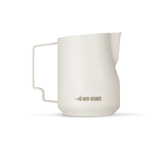 Latte Art Milk Frothing Pitcher – MHW-3BOMBER Turbo (Off White - 450ml) [P6006W]