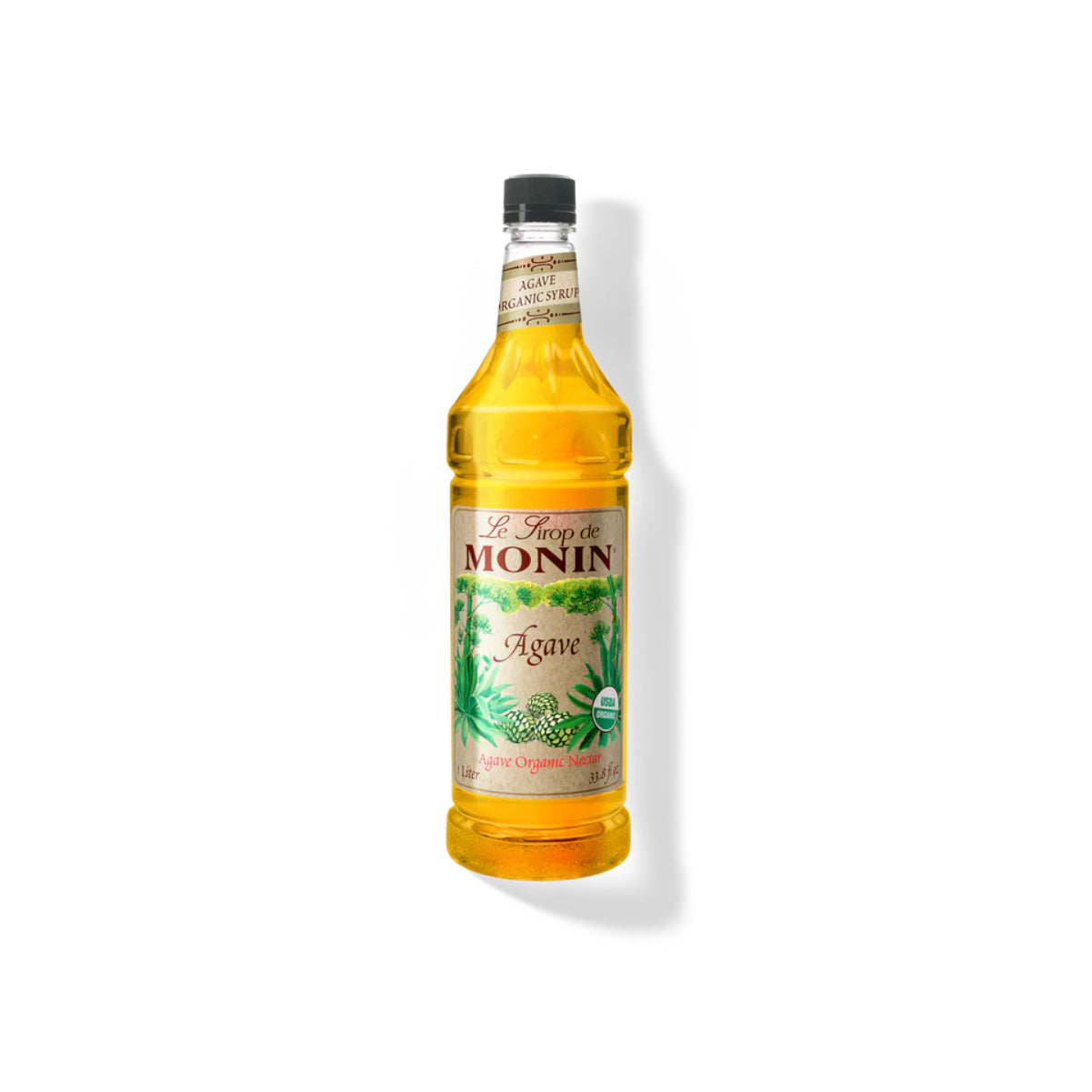 Monin Agave Nectar Organic Syrup 1L Plastic Bottle