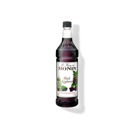 Monin Black Raspberry Syrup 1L Plastic Bottle