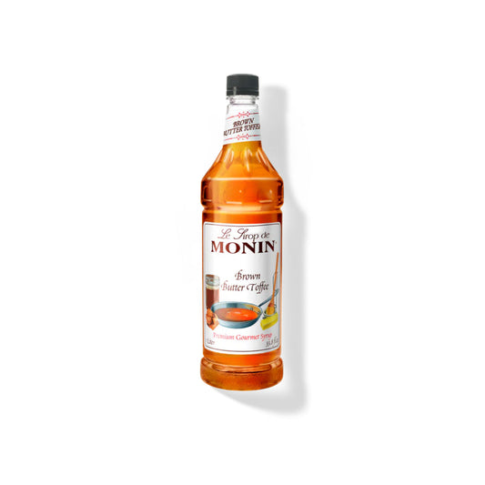 Monin Brown Butter Toffee Syrup 1L Plastic Bottle