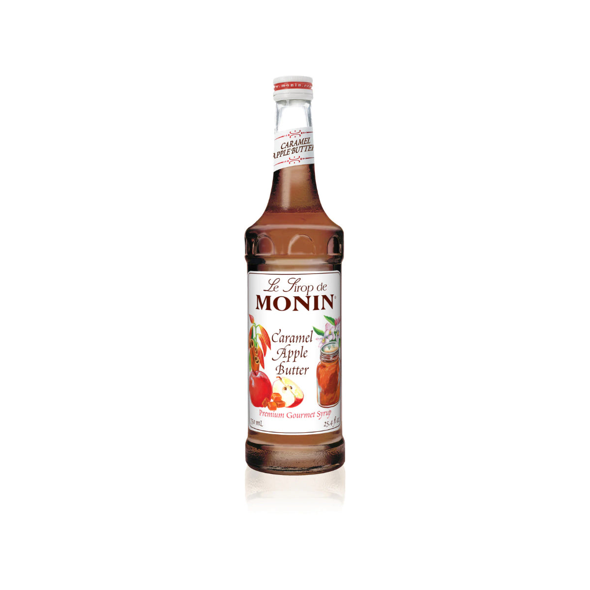 Monin Caramel Apple Butter Syrup 750ml Glass Bottle