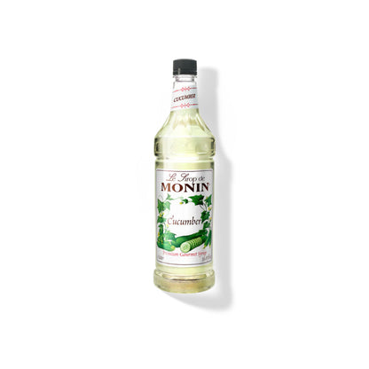 Monin Cucumber Syrup 1L Plastic Bottle (Pack of 4)