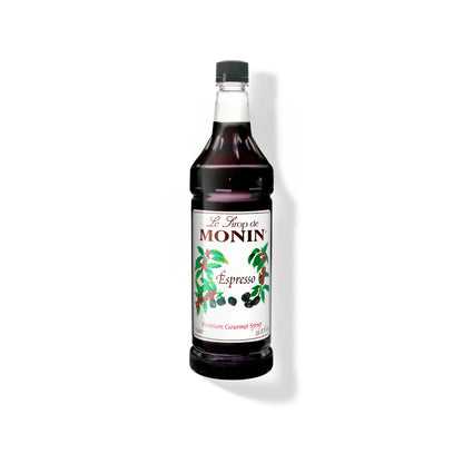 Monin Espresso Syrup 1L Plastic Bottle (Pack of 4)