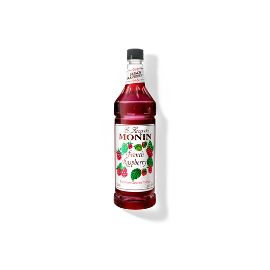 Monin French Raspberry Syrup 750ML Glass Bottle