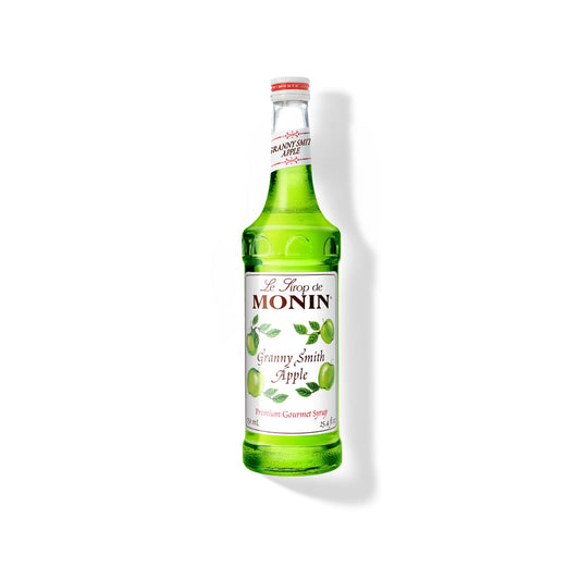 Monin Granny Smith Apple Syrup 750ml Glass Bottle