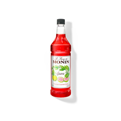 Monin Guava Syrup 1L Plastic Bottle (Pack of 4)
