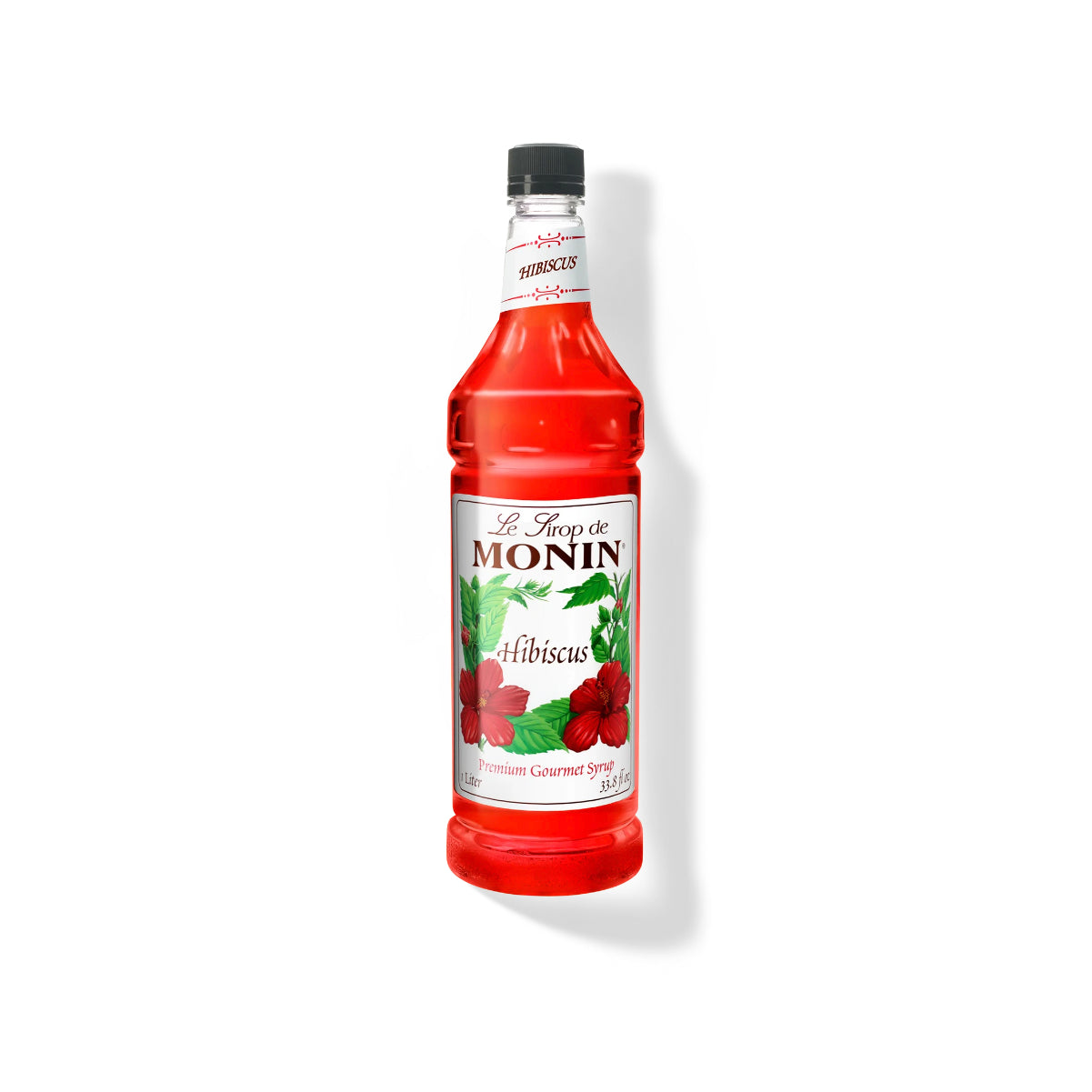 Monin Hibiscus Syrup 1L Plastic Bottle