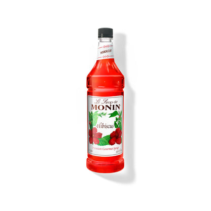 Monin Hibiscus Syrup 1L Plastic Bottle