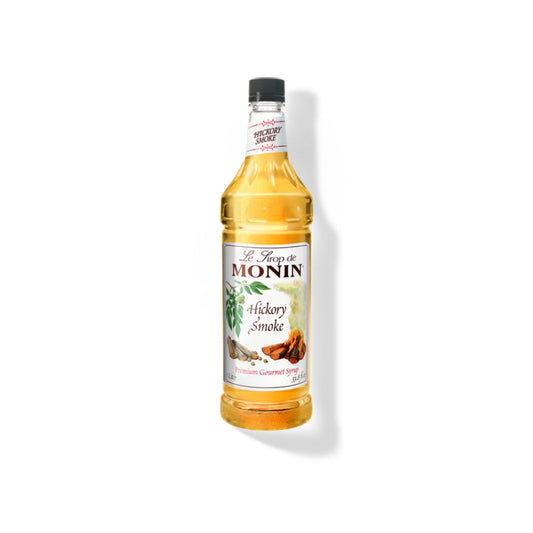 Monin Hickory Smoke Syrup 1L Plastic Botte