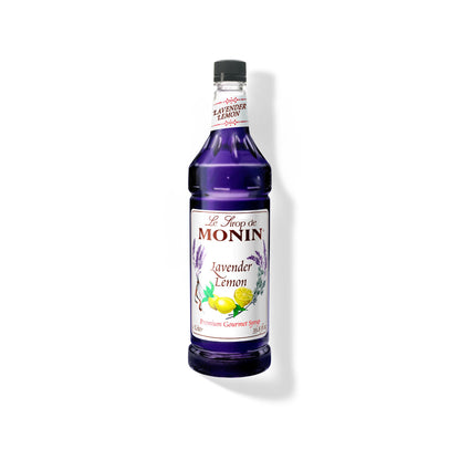 Monin Lavender Lemon Syrup 1L Plastic Bottle (Pack of 4)