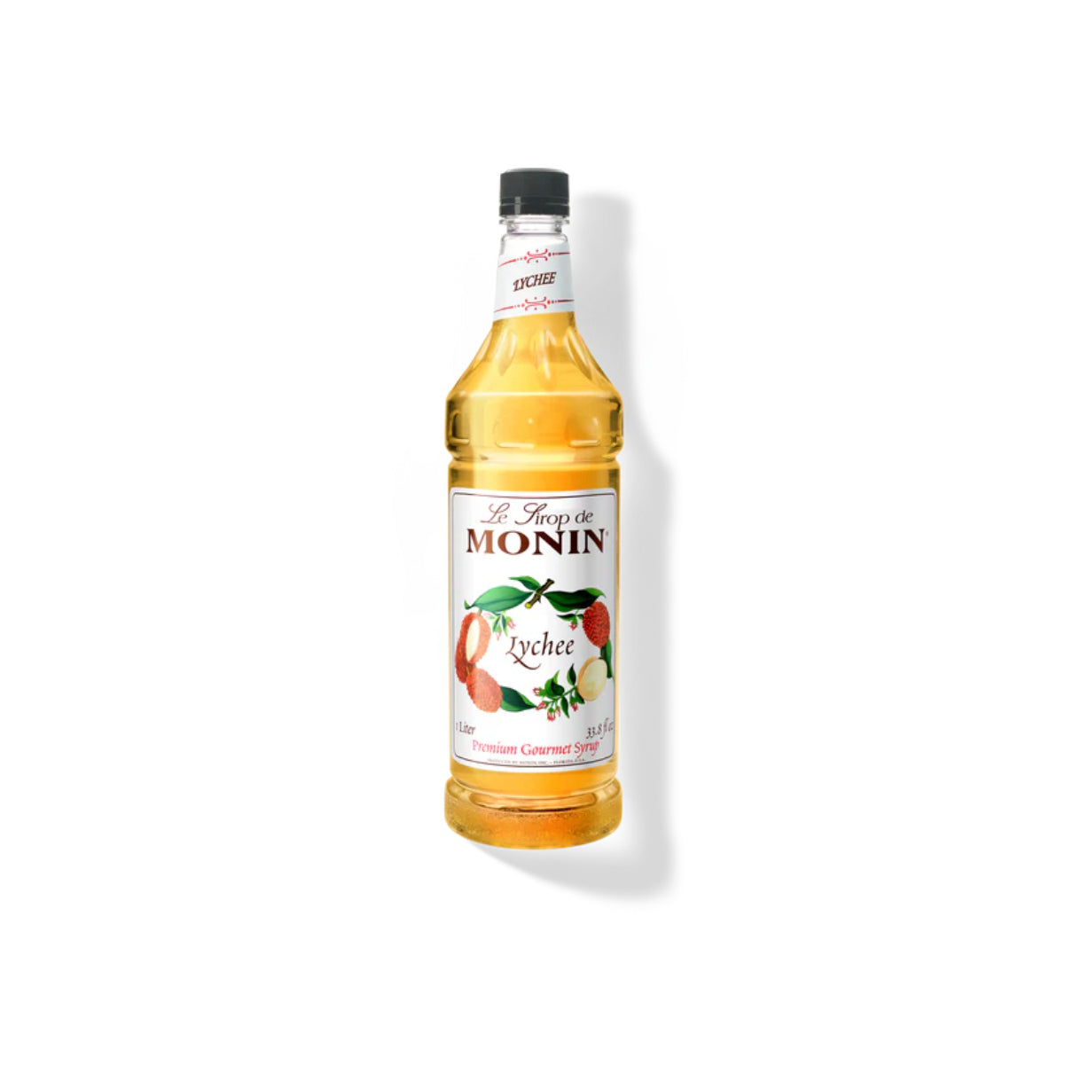 Monin Lychee Syrup 1L Plastic Bottle