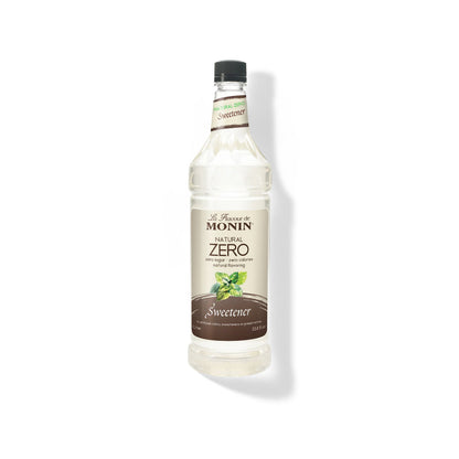 Monin Natural Zero Sweetener 1L Plastic Bottle (Pack of 4)