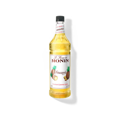 Monin Pineapple Syrup 1L Plastic Bottle (Pack of 4)