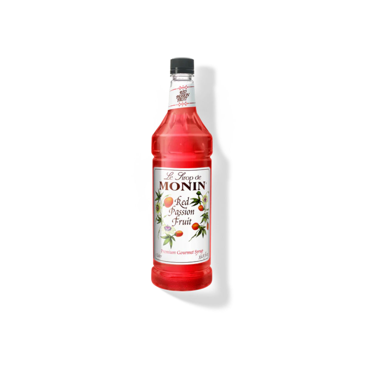 Monin Red Passion Fruit Syrup 1L Plastic Bottle