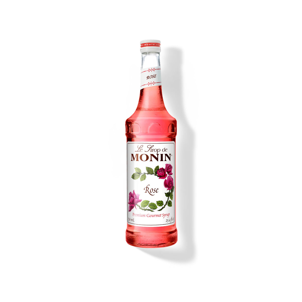 Monin Rose Syrup 750ml Glass Bottle