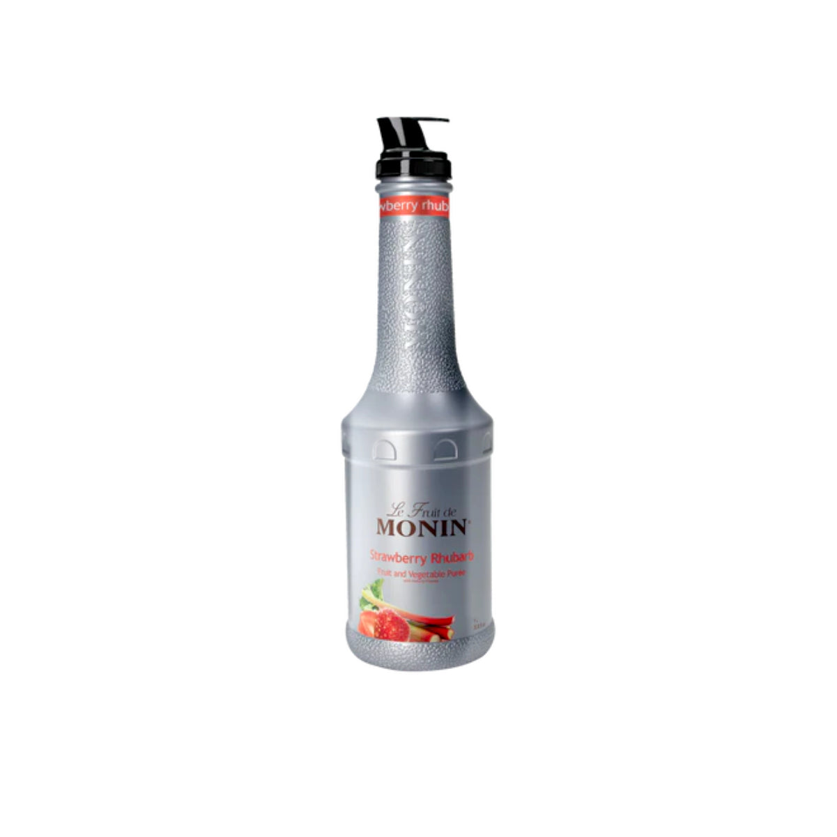 [Discontinued]Monin Strawberry Rhubarb Puree 1L Plastic Bottle