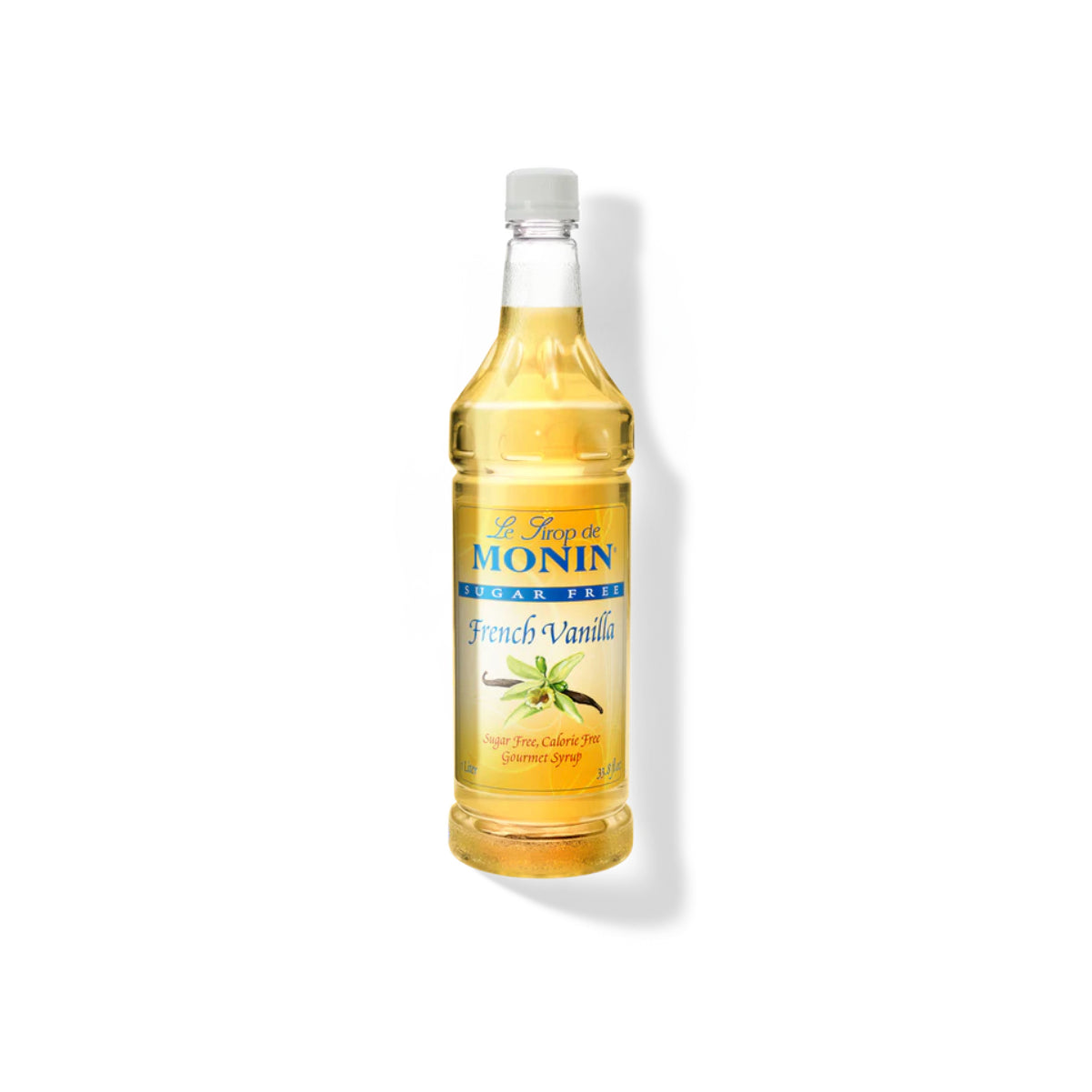 Monin Sugar Free French Vanilla Syrup 1L Plastic Bottle