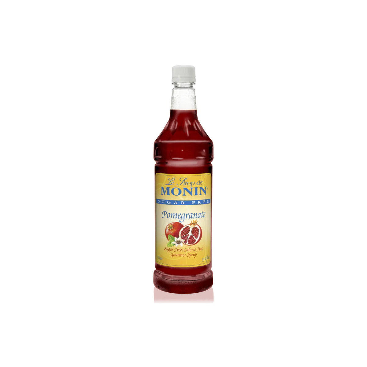 Monin Sugar Free Pomegranate Syrup 1L Plastic Bottle